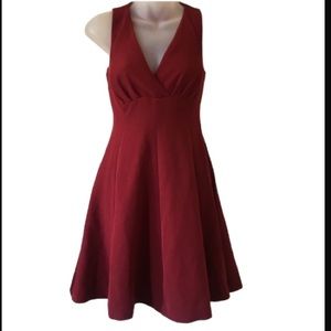 ModCloth sleeveless V neck fit and flair Dress